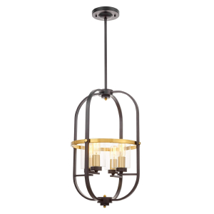 Люстра на штанге Lumina Deco Monterey LDP 1141-4 BK+MD