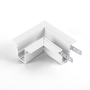 Коннектор для шинопровода Elektrostandard Slim Magnetic Slim Magnetic Коннектор угловой для встраиваемого шинопровода белый 85092/11