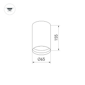 Корпус накладной с драйвером для светильника Arlight POLO 024221(1)