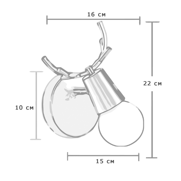 Настенное бра ImperiumLoft Deer01 101507-26