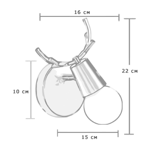Настенное бра ImperiumLoft Deer01 101507-26
