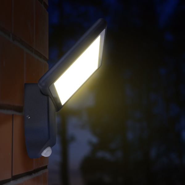 Уличный настенный светильник Elvan 1516 PJ-1516/1-18W-WW-Gr
