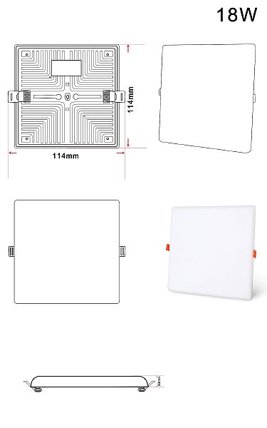 Встраиваемый светильник Zortes Cloud ZRS.57794.18