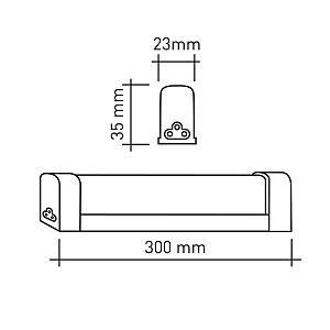 Мебельный светильник ЭРА LLED-04 LLED-04-0-30K-004