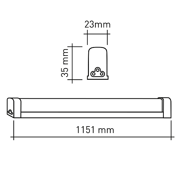 Мебельный светильник ЭРА LLED-04 LLED-04-0-40K-016