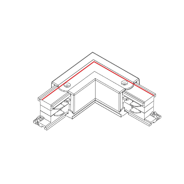 Коннектор L-образный левый Nowodvorski Ctls Power 8706