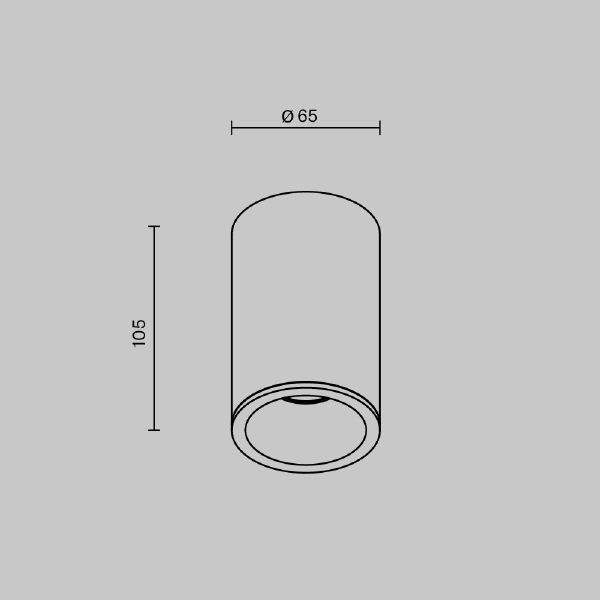 Накладной светильник Maytoni Zoom C029CL-01-S-B