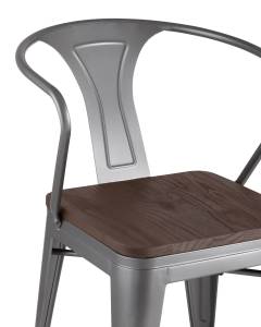 Обеденный стул Stool Group Tolix Arm Wood УТ000001861