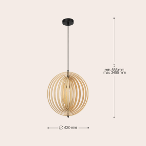 Светильник подвесной Maytoni Roots MOD197PL-01W