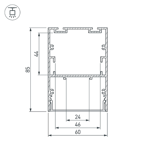 Профиль Arlight Arh-Line 018681