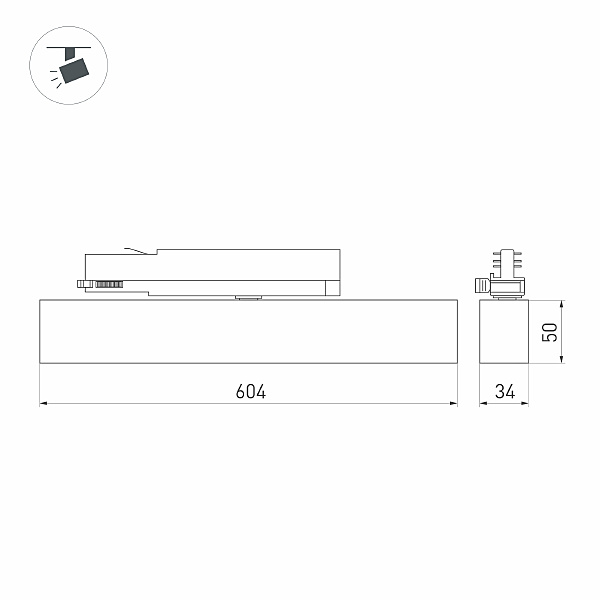 Трековый светильник Arlight Flat 033696(1)