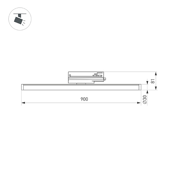 Трековый светильник Arlight Tube 036293