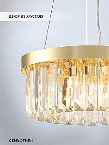 Подвесная люстра Lumien Hall Daneil LH0057/6P-GD-CL