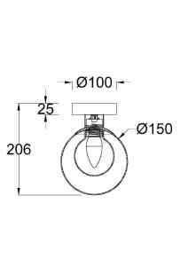 Настенное бра Maytoni Basic form MOD521WL-01G1