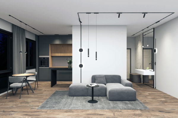 Трековый светильник Denkirs Air Hang DK5377-BK