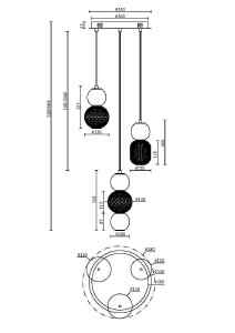 Светильник подвесной Maytoni Drop MOD273PL-L33G3K