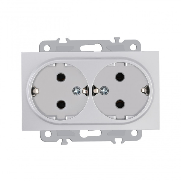 Розетка Arte Milano Am-206 206.40-2.silver