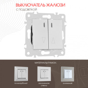 Выключатель Arte Milano Am-203 203.39-2.silver