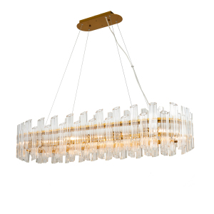 Подвесная люстра Delight Collection Vittoria KG0769P-12L clear/ brass