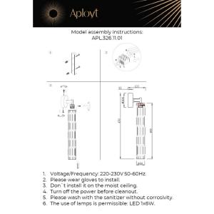 Настенное бра Aployt Dzhosi APL.326.11.01