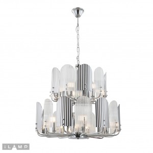 Подвесная люстра Ilamp Dolce 15571-12 CR+MULT