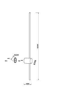 Настенный светильник Maytoni Light stick MOD237WL-L11BS3K