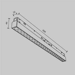 Трековый светильник Maytoni Points Exility TR031-4-24W3K-M-DS-W