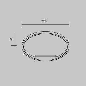 Светильник потолочный Maytoni Rim MOD058CL-L50BK