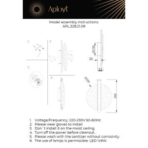 Настенный светильник Aployt Lorentayn APL.328.21.09
