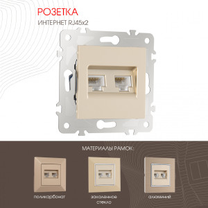 Розетка Arte Milano Am-203 203.45-2.shampan