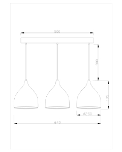 Светильник подвесной Moderli Ria V1400-3P