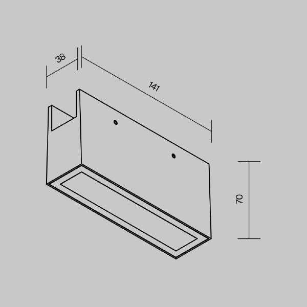 Трековый светильник Maytoni Points O-TR01-2-S-10WB3K