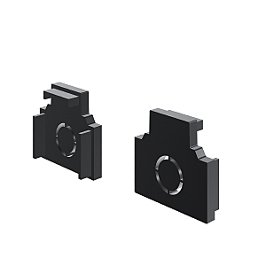 Заглушки для встраиваемого низкопрофильного шинопровода Exility 2шт Maytoni Accessories for tracks Exility TRAM034EC-42B
