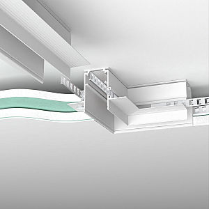 Коннектор для шинопровода Elektrostandard Slim Magnetic Slim Magnetic Коннектор угловой для встраиваемого шинопровода под ГКЛ 12,5мм (белый) 85212/00