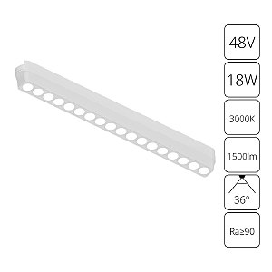Трековый светильник Arte Lamp Rapid A1169PL-1WH