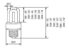 Лампа люминесцентная Kanlux 4U 10682