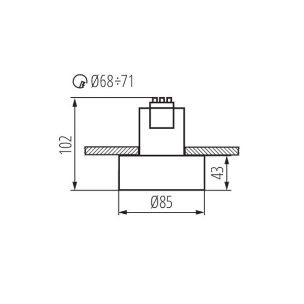 Встраиваемый светильник Kanlux Mini 27579