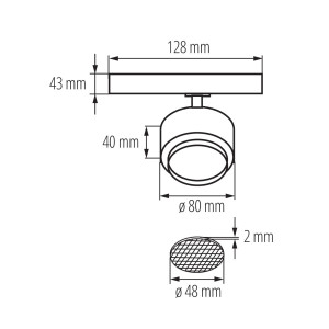 Трековый светильник Kanlux Btl 35653