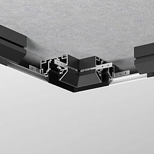 Коннектор для шинопровода Elektrostandard Slim Magnetic Slim Magnetic Коннектор угловой внутренний для шинопровода в натяжной потолок 85204/00 (черный) 8520