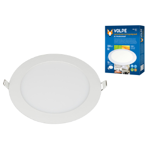 Встраиваемый светильник Volpe Ulp-q203 ULP-Q203 R120-6W/WW WHITE