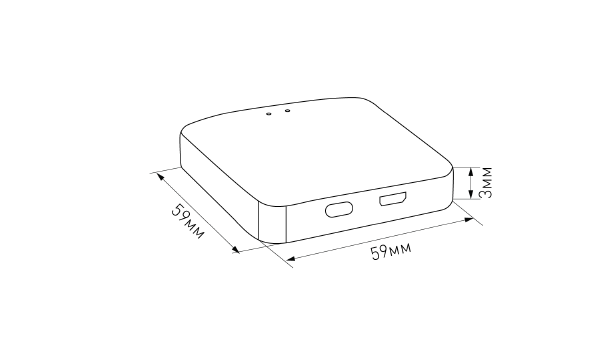 Шлюз для системы SLIM Tuya Zigbee SWG PRO SLIM R-GW-WF-ZGBT