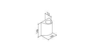 Уличный настенный светильник SWG DesignLed JY LW-A0148A-BL-WW