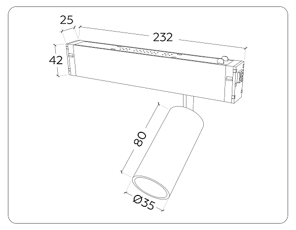 Трековый светильник Ambrella Magnetic 220V GL1202