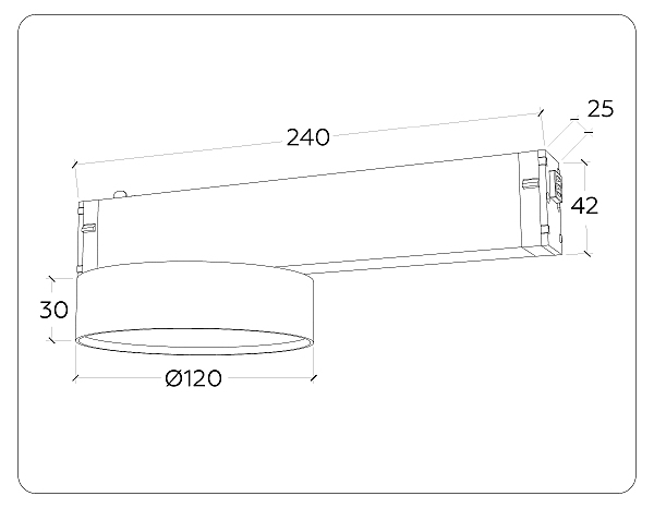 Трековый светильник Ambrella Magnetic 220V GL1381