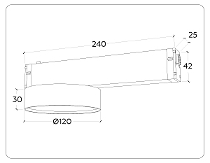 Трековый светильник Ambrella Magnetic 220V GL1381