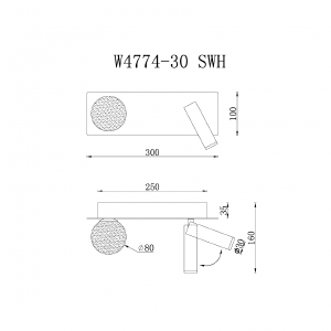 Настенный светильник ILedex Telescope W4774-30 SWH