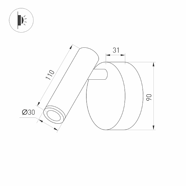 Настенный светильник Arlight BED 036544