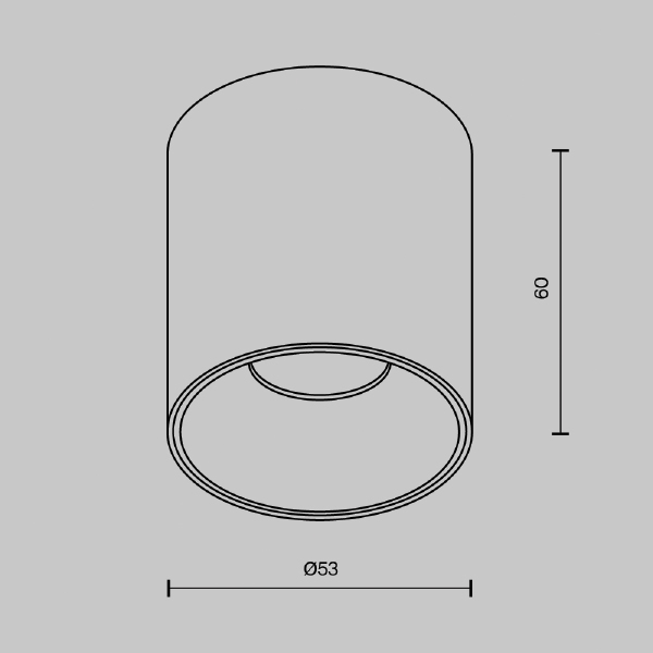 Накладной светильник Maytoni Alfa LED C064CL-5W4K-RD-WB