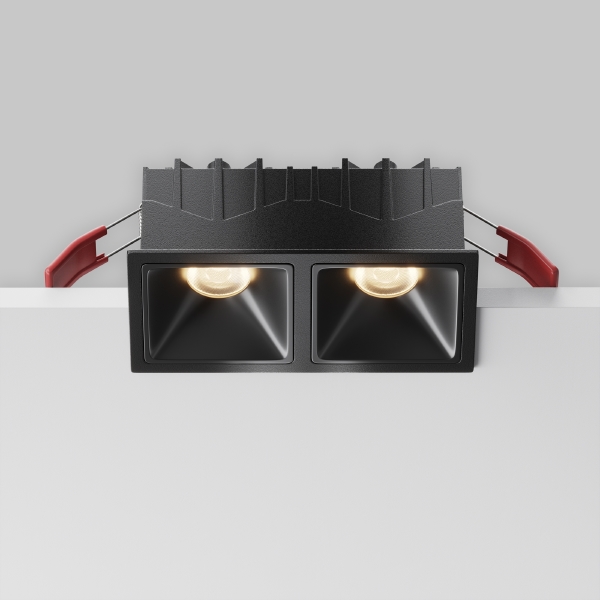Встраиваемый светильник Maytoni Alfa LED DL043-02-10W3K-SQ-B-1