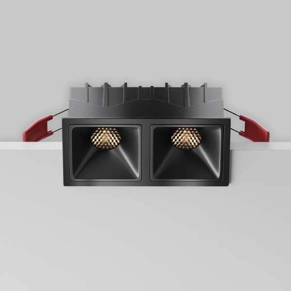 Встраиваемый светильник Maytoni Alfa LED DL043-02-10W3K-SQ-B-1